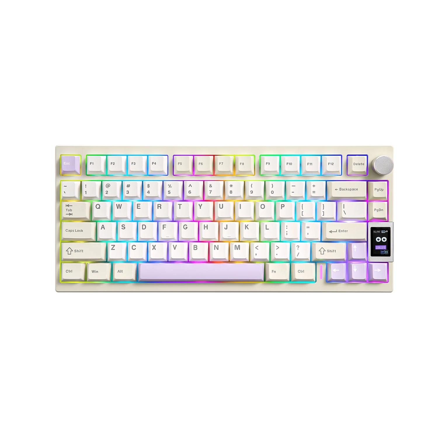 YUNZII AL80 QMK/VIA Alüminyum LCD Mekanik Klavye
