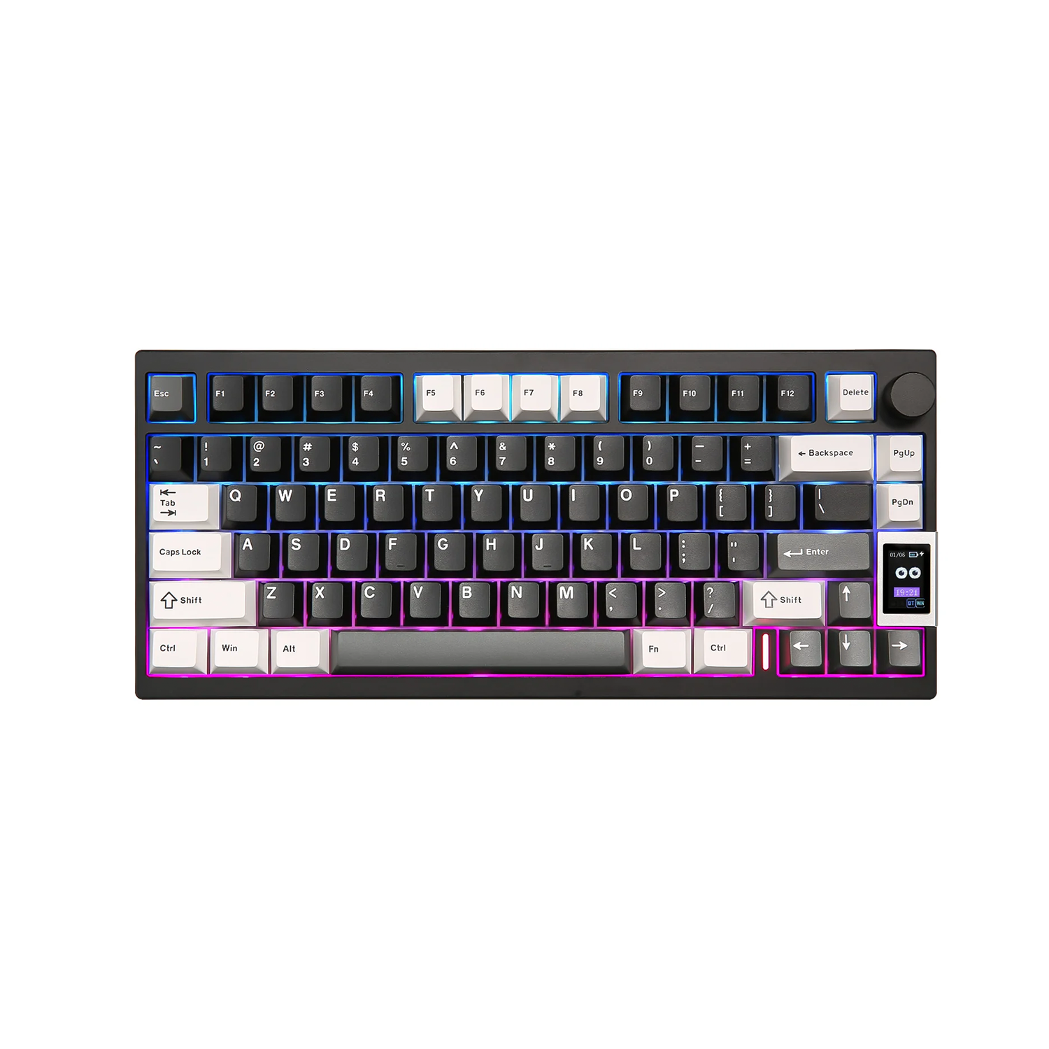 YUNZII AL80 QMK/VIA Alüminyum LCD Mekanik Klavye