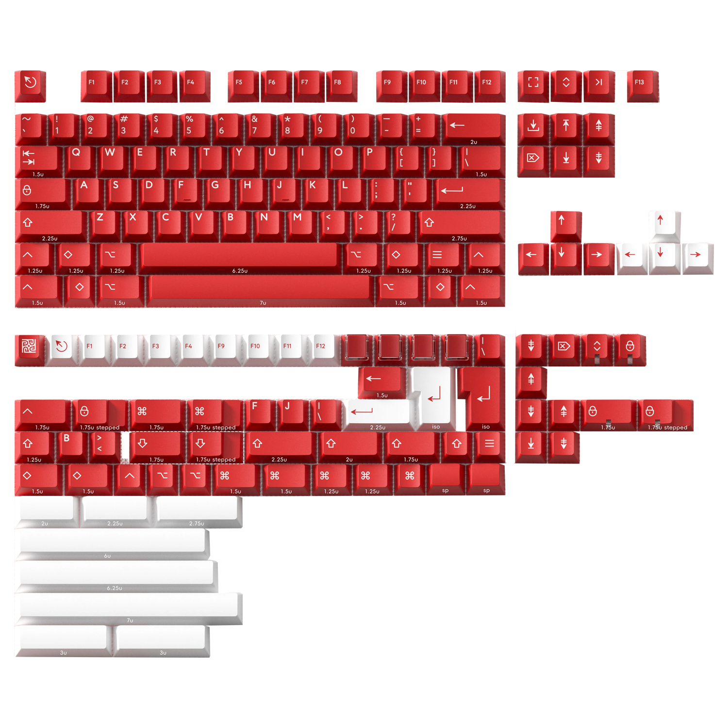 PBTfans Courage Red PBT Tuş Takımı