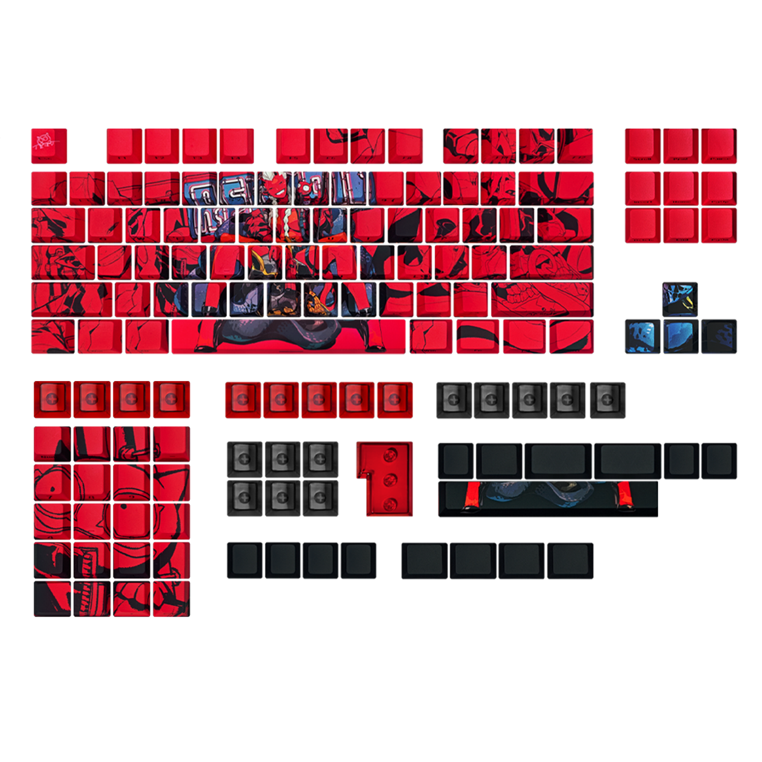 X-Raypad x TERU "Red Tail" PBT Tuş Takımı