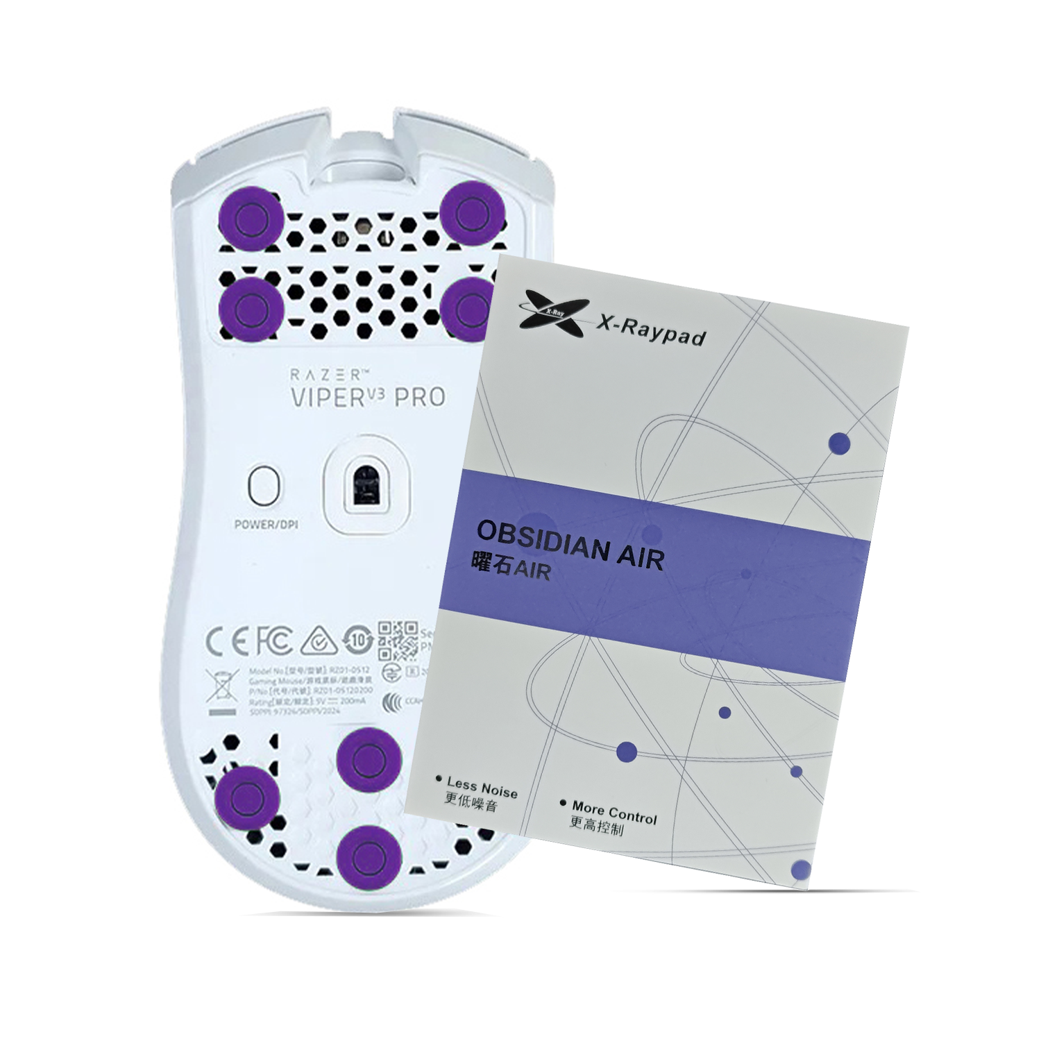 X-Raypad Obsidian AIR - Universal Donut Skates (Mor)