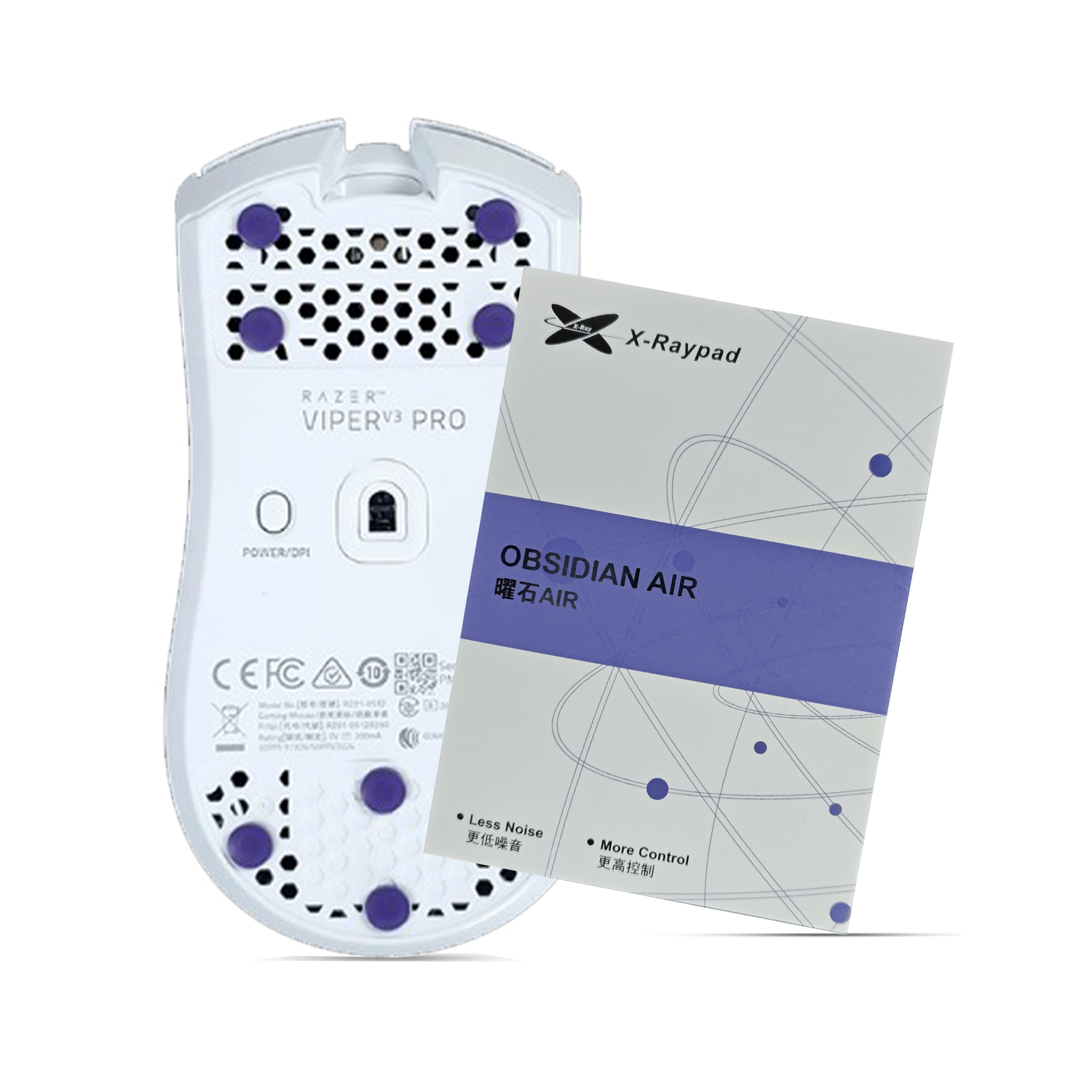 X-Raypad Obsidian AIR - Universal Dot Skates (Mor)