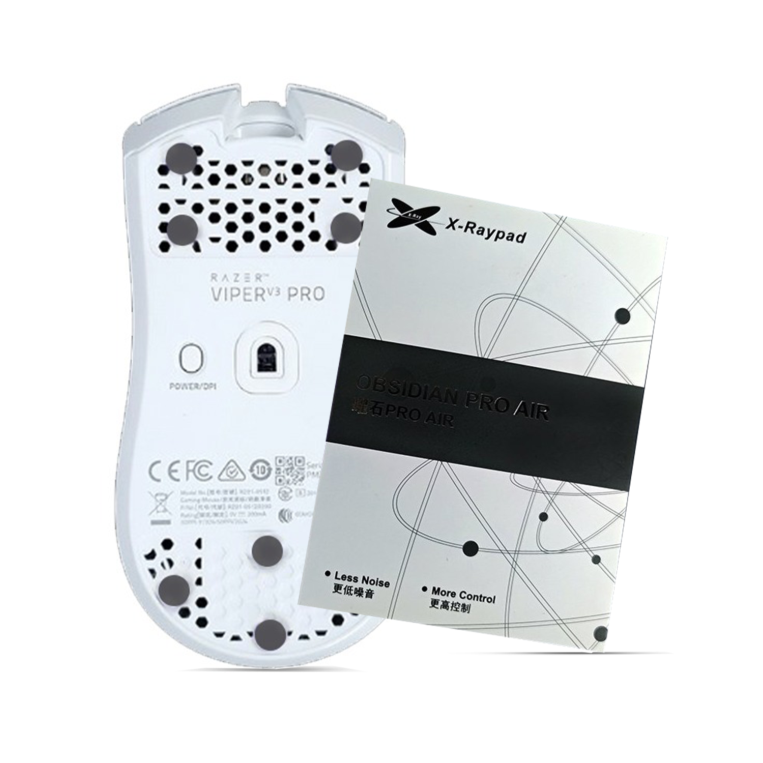 X-Raypad Obsidian PRO AIR - Universal Dot Skates (Koyu Gri)