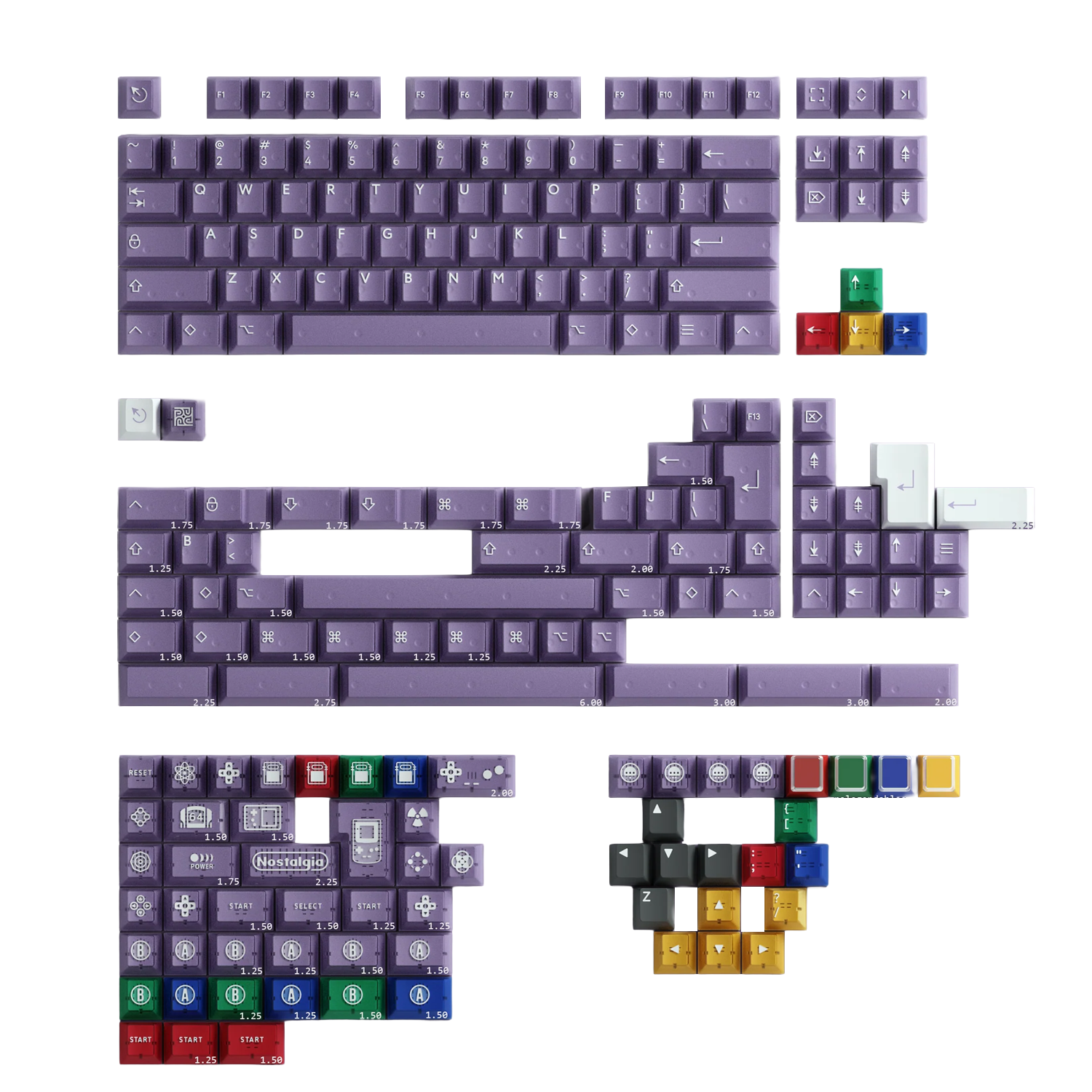 PBTfans Atomic Purple R2 Tuş Takımı