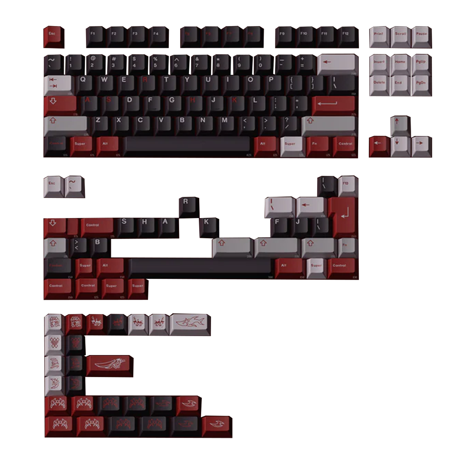 Milkyway Keys Shark Tail Tuş Takımı