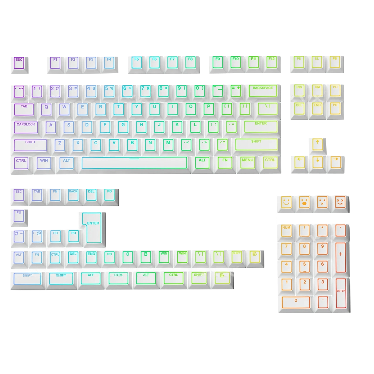 Sikakeyb Prism Shine-Through PBT TuşTakımı